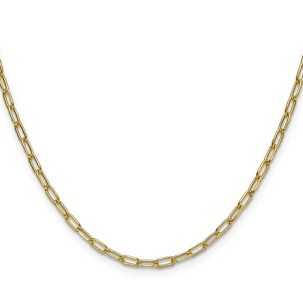 14K Yellow Gold Paperclip Chain Necklace 2.97mm - Sophia Jewelers