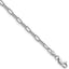 14k White Gold 3.0mm Semi-Solid Beveled Paperclip Chain