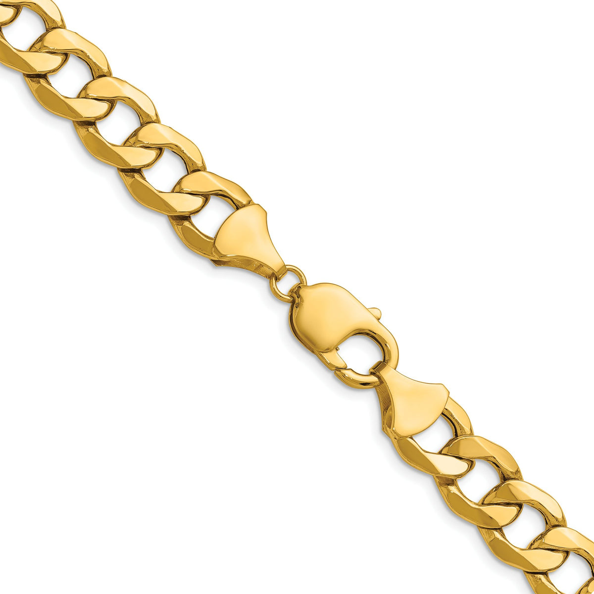 Curb Chain in 14K Yellow Gold, 11.3mm, 7–24 Inch - Sophia Jewelers