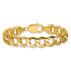 14K Yellow Gold Curb Chain Necklace 11.2mm