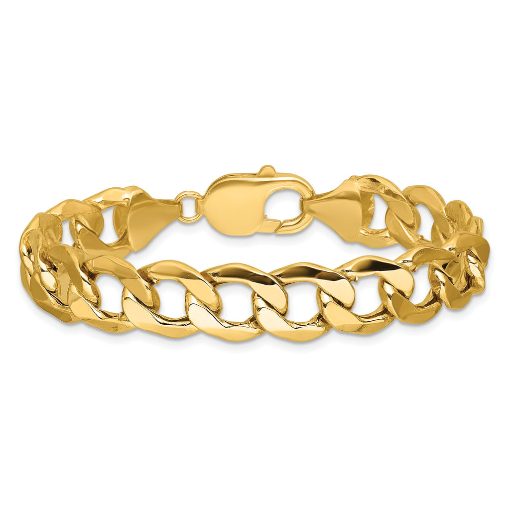 Curb Chain in 14K Yellow Gold, 11.3mm, 7–24 Inch - Sophia Jewelers