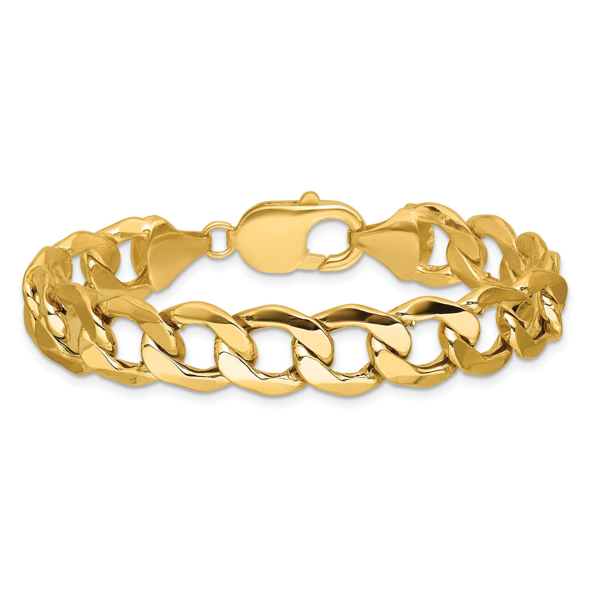 Curb Chain in 14K Yellow Gold, 11.3mm, 7–24 Inch - Sophia Jewelers