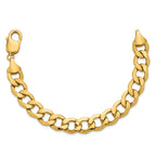 14K Yellow Gold Curb Chain Necklace 11.2mm