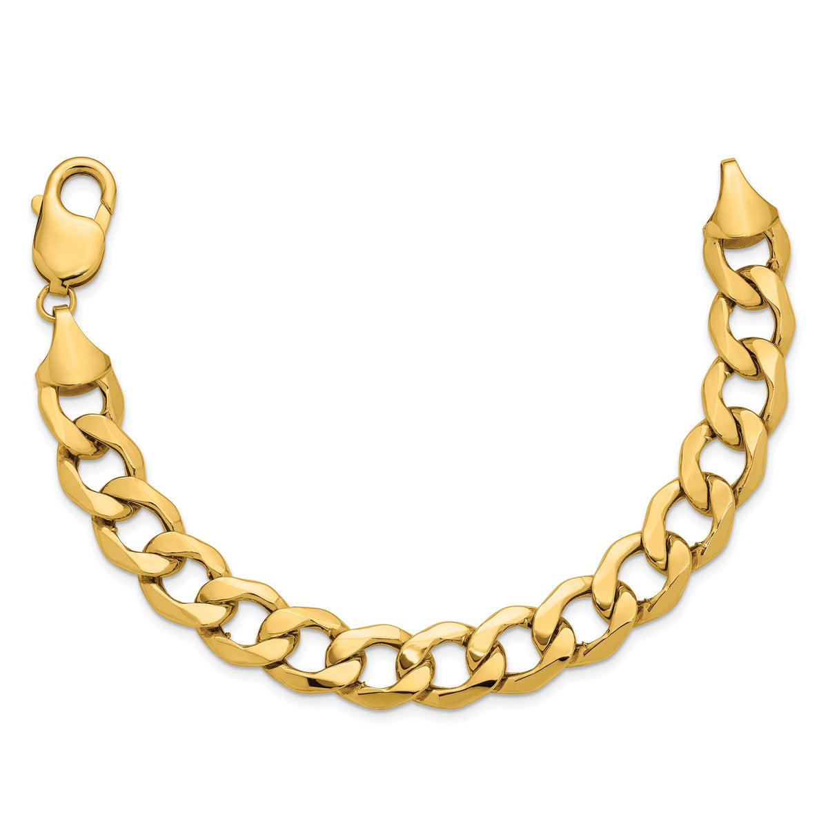 Curb Chain in 14K Yellow Gold, 11.3mm, 7–24 Inch - Sophia Jewelers
