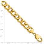 Curb Chain in 14K Yellow Gold, 11.3mm, 7–24 Inch - Sophia Jewelers
