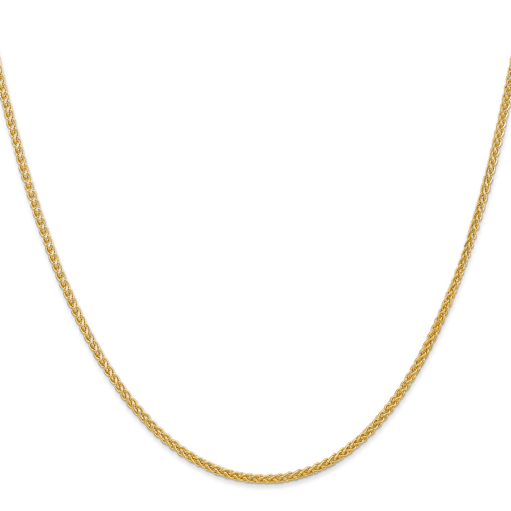 2.0mm 14K Yellow Gold Wheat Chain - Sophia Jewelers