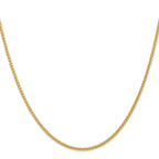2.0mm 14K Yellow Gold Wheat Chain - Sophia Jewelers