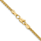 2.0mm 14K Yellow Gold Wheat Chain - Sophia Jewelers