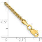 14K Yellow Gold Wheat Chain Necklace 2mm