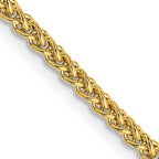 2.0mm 14K Yellow Gold Wheat Chain - Sophia Jewelers