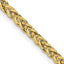 14K 24 inch 2.6mm Semi-Solid 3-Wire Wheat with Lobster Clasp Chain