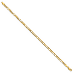14K Yellow Gold Figaro Chain Necklace 3.5mm