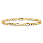 14K Yellow Gold Figaro Chain Necklace 3.5mm