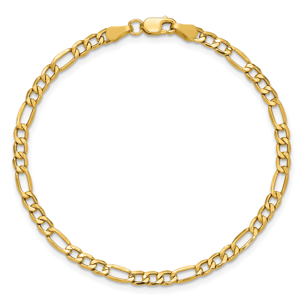 14K Yellow Gold Figaro Chain Necklace 3.5mm