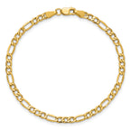 14K Yellow Gold Figaro Chain Necklace 3.5mm