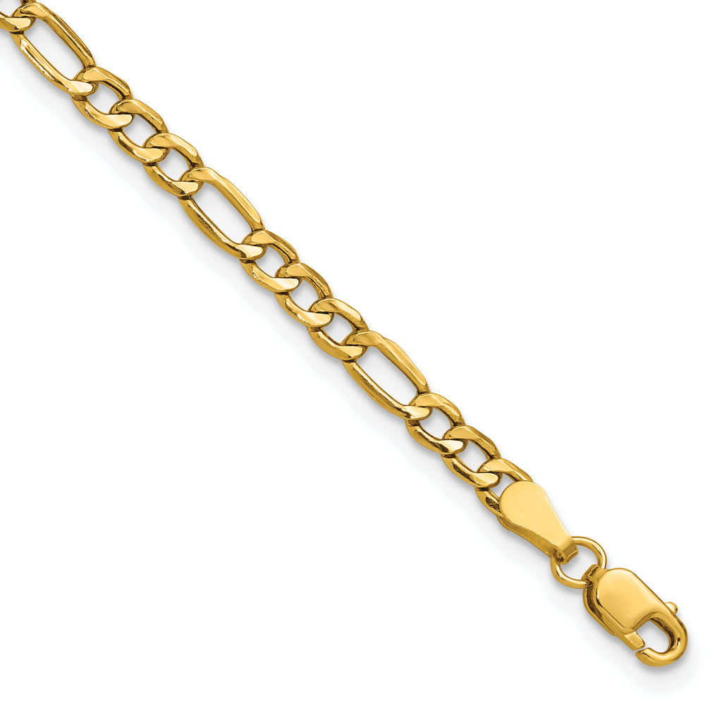 14K Yellow Gold Figaro Chain Necklace 3.5mm