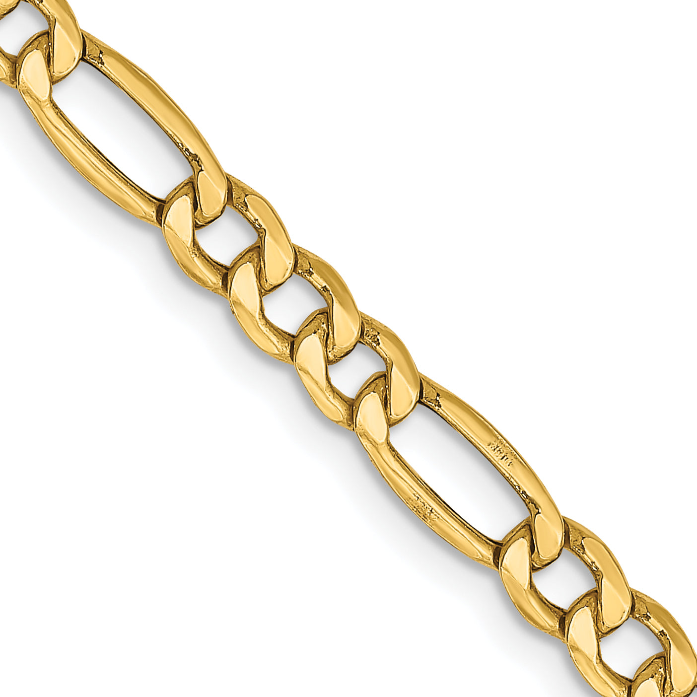Figaro Chain in 14K Yellow Gold, 4.2mm Secondary image