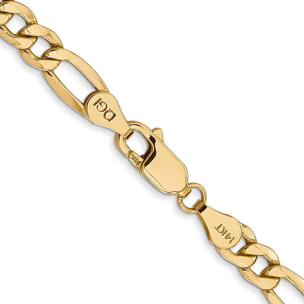 5.75mm 14K Yellow Gold Figaro Chain - Sophia Jewelers