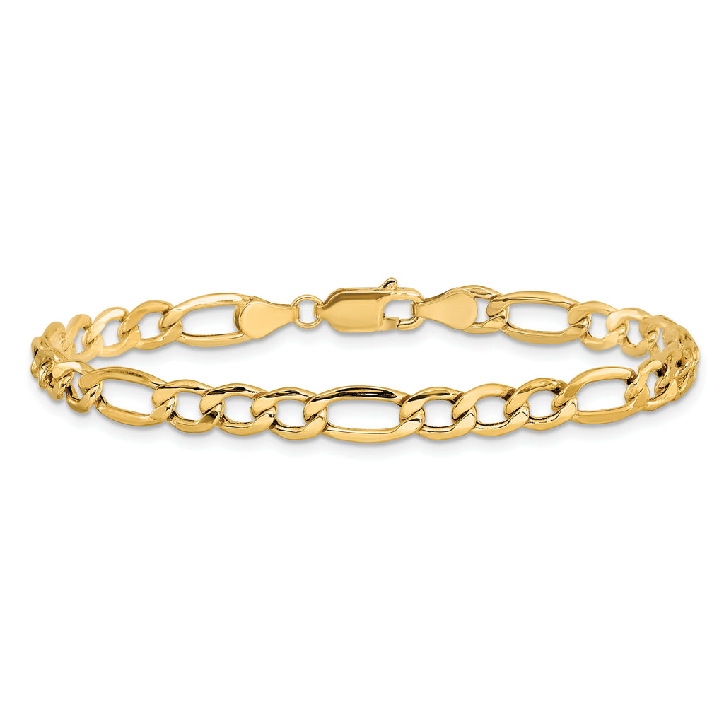 14K Yellow Gold Figaro Chain Necklace 5.75mm