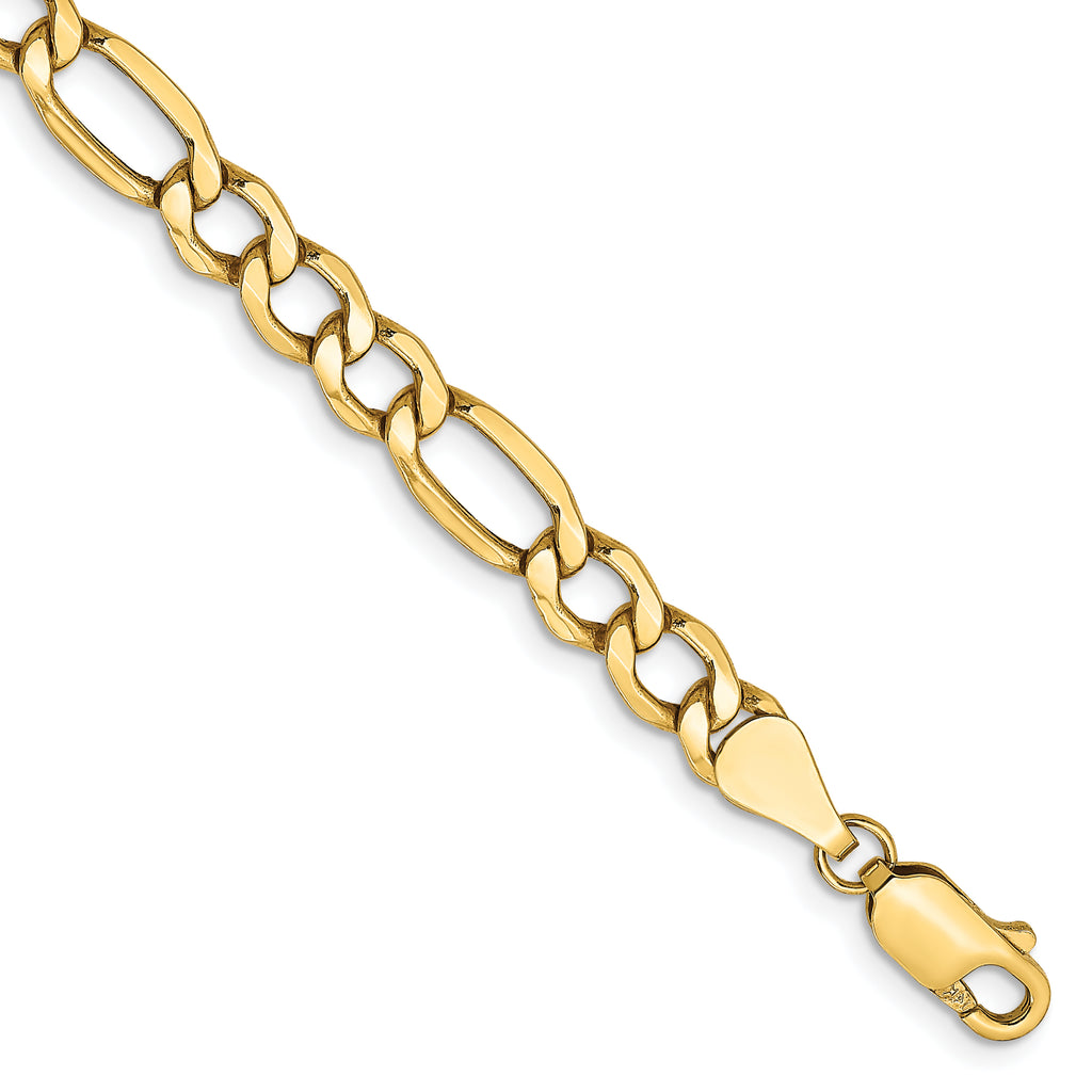 14K Yellow Gold Figaro Chain Necklace 5.75mm