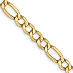 5.75mm 14K Yellow Gold Figaro Chain - Sophia Jewelers