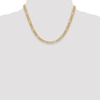 6.25mm 14K Yellow Gold Figaro Chain - Sophia Jewelers