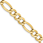14K Yellow Gold Figaro Chain Necklace 7.3mm