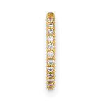 14k 16 Gauge Polished CZ 9.0mm Hinged Cartilage Ring