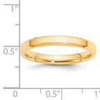 3.0mm 14K Yellow Gold Beveled Edge Comfort Fit Wedding Band - Sophia Jewelers