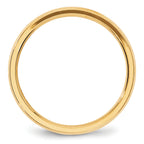 4.0mm 14K Yellow Gold Beveled Edge Comfort Fit Wedding Band - Sophia Jewelers