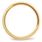14K Yellow Gold Beveled Comfort-Fit Wedding Band 5mm