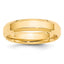 5.0mm 14K Yellow Gold Beveled Edge Comfort Fit Wedding Band - Sophia Jewelers