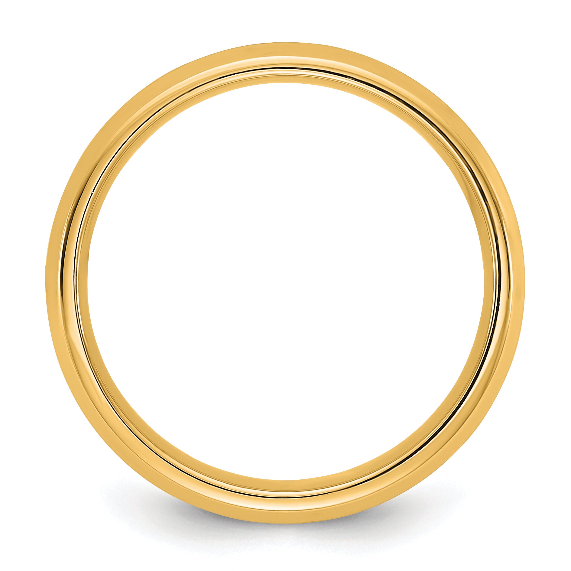 14KY 5.5mm Bevel Edge Comfort Fit Band Size 14
