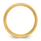 10 Karat Yellow Gold 5.5mm Bevel Edge Comfort Fit Band - View 2