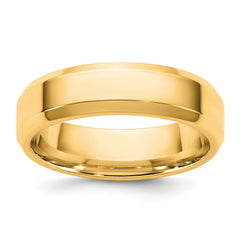 14KY 5.5mm Bevel Edge Comfort Fit Band Size 14