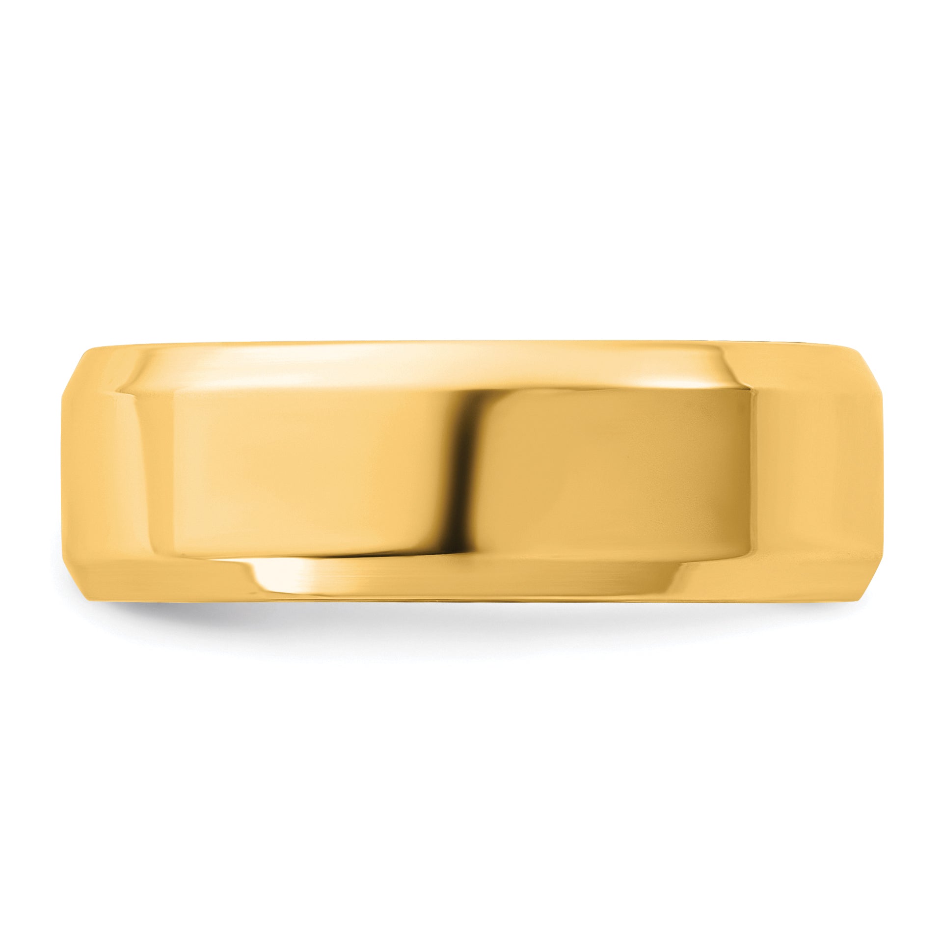10 Karat Yellow Gold 6.5mm Bevel Edge Comfort Fit Band Secondary image