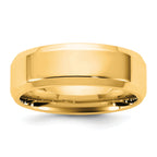 10 Karat Yellow Gold 6.5mm Bevel Edge Comfort Fit Band | Sophia Jewelers