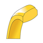 14K Yellow Gold Beveled Comfort-Fit Wedding Band 4mm