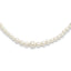 1928 Jewelry Gold-tone Clasp 2mm to 8mm Ivory Imitation Pearl Graduated Strand 18 inch Necklace