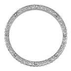 1928 Jewelry Silver-tone Clear Epoxy Stones Slip-on Bangle Bracelet