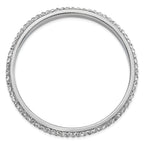 1928 Jewelry Silver-tone Clear Crystal Slip-on Bangle Bracelet