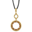 1928 Gold-tone Colorado Champagne Crystal With 3 in ext Necklace