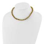 1928 Jewelry Brass-tone Light Colorado Faceted Glass Beads Adjustable 16 inch Necklace with 2 inch extension