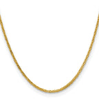 2.0mm 14K Yellow Gold Byzantine Chain - Sophia Jewelers