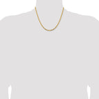 14K 18 inch 2.5mm Byzantine with Lobster Clasp Chain