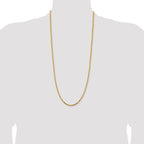 14K 30 inch 2.5mm Byzantine with Lobster Clasp Chain