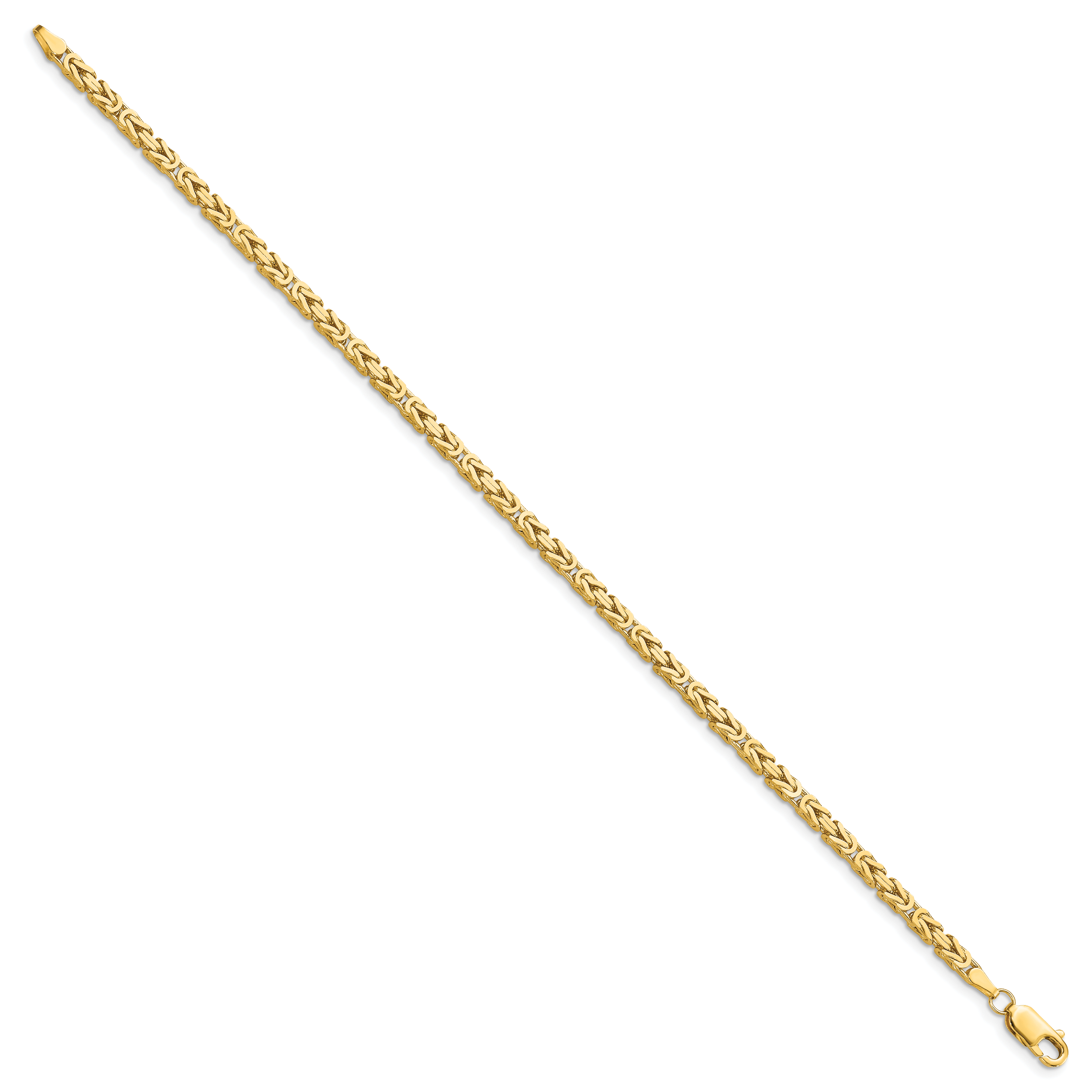 14K 7 inch 2.5mm Byzantine with Lobster Clasp Bracelet Secondary image