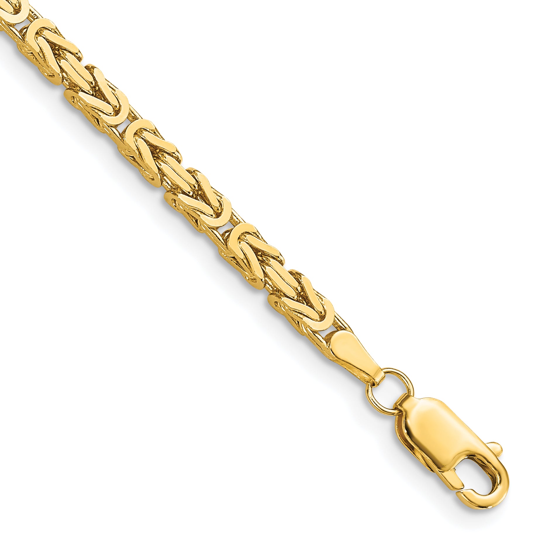 14K 8 inch 2.5mm Byzantine with Lobster Clasp Bracelet Main image