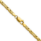 14K 30 inch 3.25mm Byzantine with Lobster Clasp Chain
