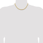 14K 16 inch 3.25mm Byzantine with Lobster Clasp Chain